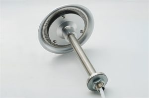 Stainless steel component with laser-cut holes and CNC-machined features