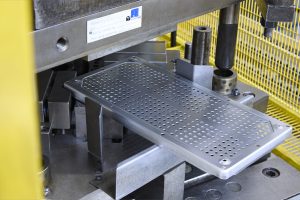 Operator working at a press
