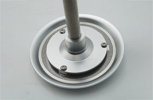 CNC turned disc with shaft and ring