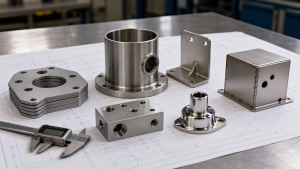 316 stainless steel custom parts made by laser cutting, deep drawing, bending, welding, and CNC machining