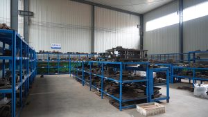 Warehouse with storage racking